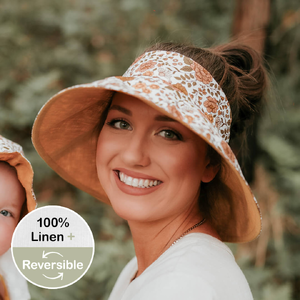  'Voyager' Ladies Wide Brimmed Sun Visor - Marie / Maize