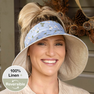 Voyager' Wide Brimmed Sun Visor - Daisy - 52 - 56cm / S