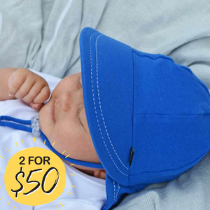 Legionnaire Hat with Strap - Bright Blue