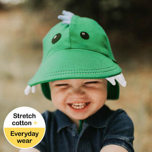 Dinosaur Legionnaire Hat with Strap - Green