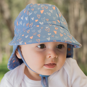 Girls Legionnaire Hat 'Heart' Print