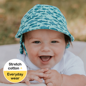 Legionnaire Flap Sun Hat - Fish