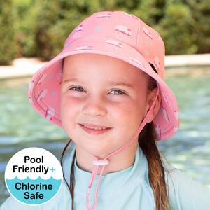 Girls Beach Hat Ponytail Bucket UPF50+ 'Jellyfish'