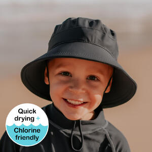 Kids Beach Bucket Hat - Slate
