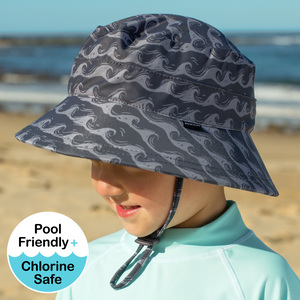 Boys Beach Hat Bucket UPF50+ Breaker Slate