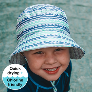 Classic Swim Bucket Beach Hat - Riptide