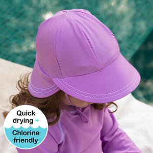 Swim Legionnaire Flap Beach Hat - Bubblegum