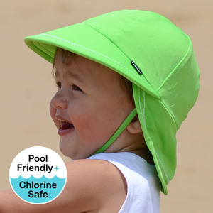 Boys Legionnaire UPF50+ Swim Hat - Lime