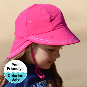 Girls Legionnaire UPF50+ Swim Hat - Sherbert