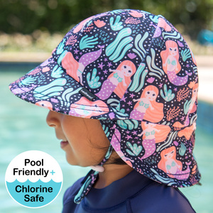 Girls Beach Legionnaire Hat UPF50+ Mermaid