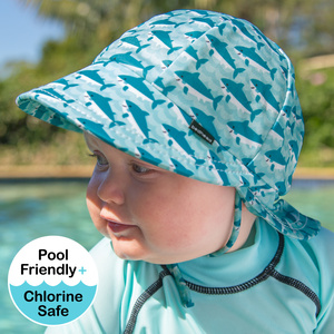 Boys Beach Legionnaire Hat UPF50+ Shark