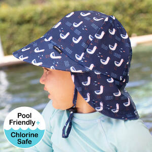Kids Beach Legionnaire Hat UPF50+ 'Seagull' Print