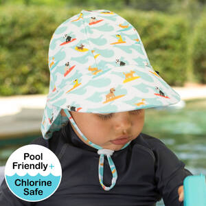 Boys Beach Legionnaire Hat UPF50+ 'Surf Dog' Print