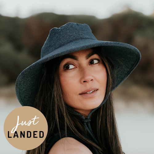Adults Broadbrim Sun Hat - Denim