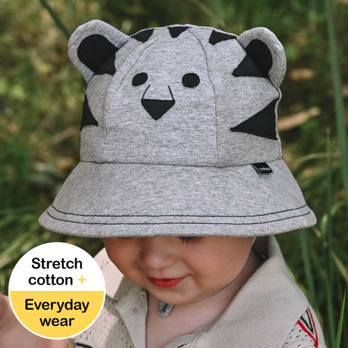 Toddler Bucket Hat - Tiger Grey Marle