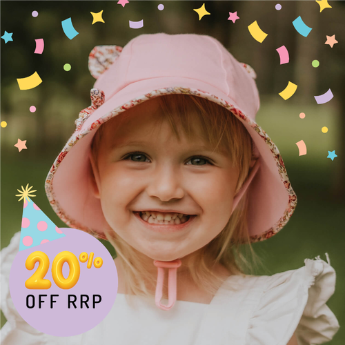 Toddler Bucket Hat - Kitty Blush