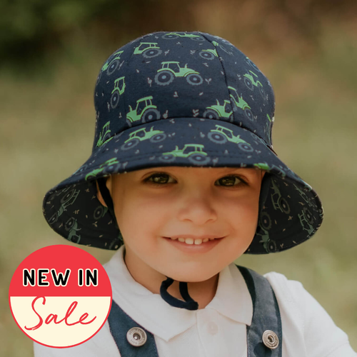  Toddler Bucket Sun Hat - Tractor