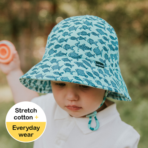 Toddler Bucket Sun Hat - Fish