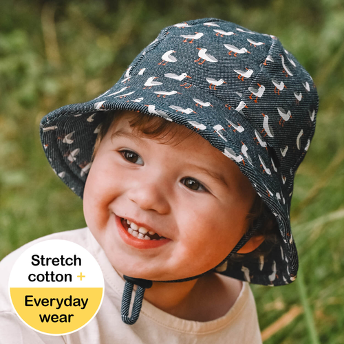 Toddler Bucket Sun Hat - Gulls
