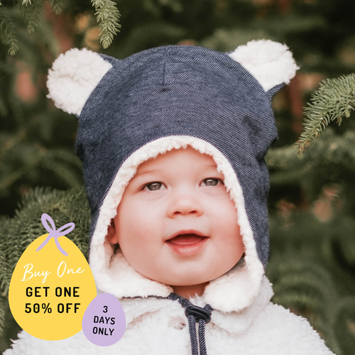 Fleecy Winter Beanie  - Denim