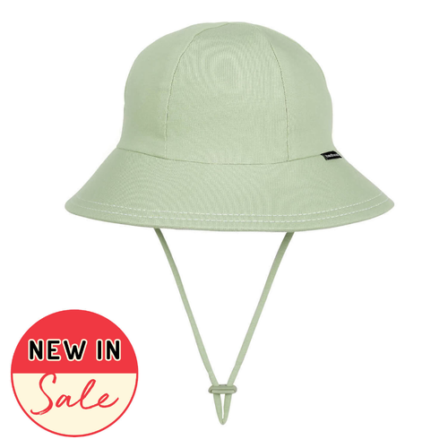 Ponytail Bucket Sun Hat - Khaki