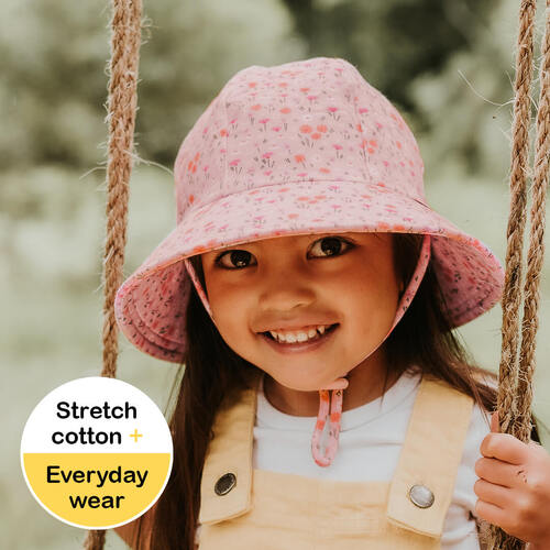 Ponytail Bucket Sun Hat - Meadow