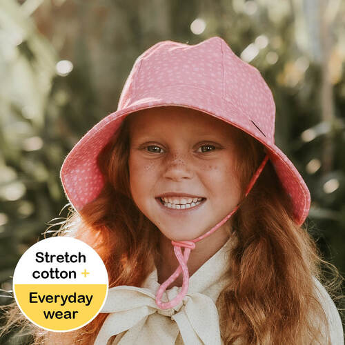 Ponytail Bucket Sun Hat - Spot