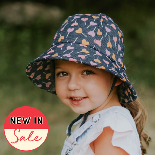 Ponytail Bucket Sun Hat - Lollipop