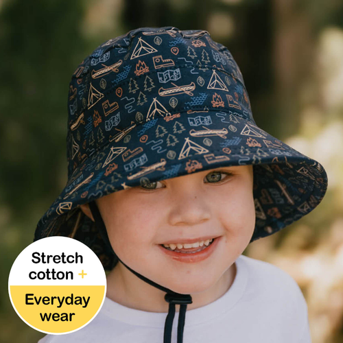 Classic Bucket Sun Hat - Camper