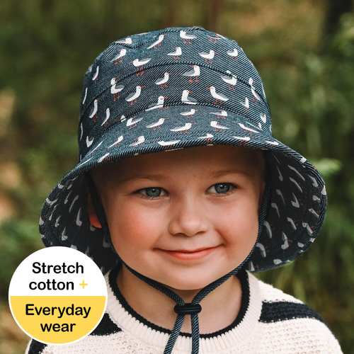 Classic Bucket Sun Hat - Gulls