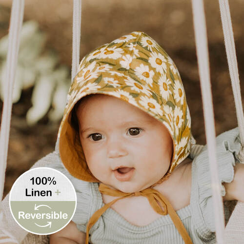 Reversible Sun Bonnet - Maggie / Maize