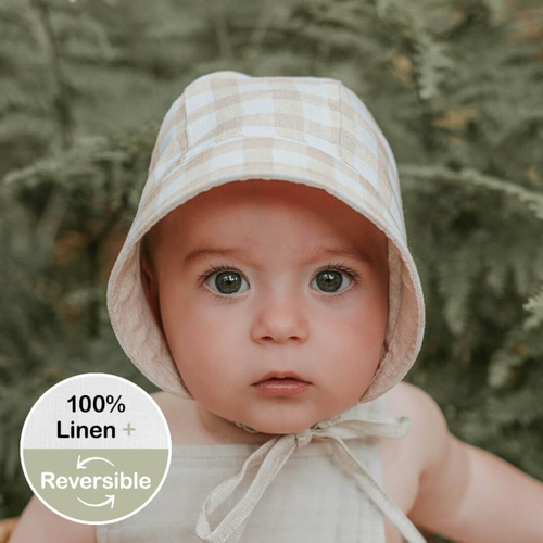  'Seeker' Sun Bonnet - Flynn / Flax