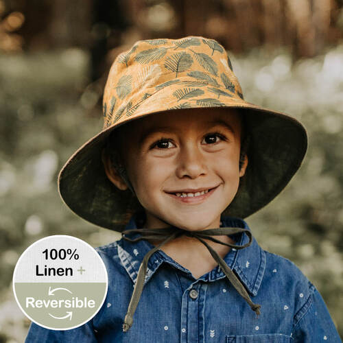 Kids Reversible Sun Hat - Oakley / Olive
