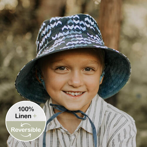 Kids Reversible Sun Hat - Scout / Steele