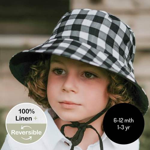  'Explorer' Kids Classic Bucket Sun Hat - Blake / Ebony
