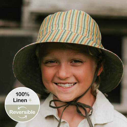  'Explorer' Kids  Classic Bucket Sun Hat - Gwen / Moss