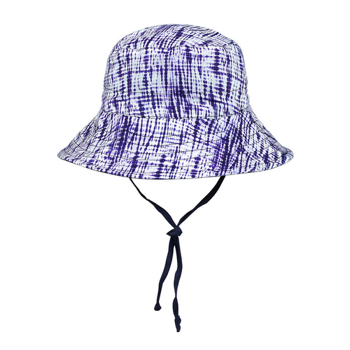  'Explorer' Kids Classic Bucket Sun Hat - Shibori / Indigo