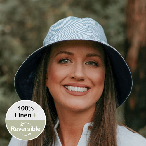 'Vacationer' Ladies Sun Hat - Charlie / Indigo