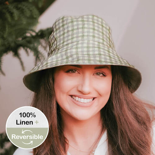  'Vacationer' Reversible Ladies Sun Hat - Noah / Moss