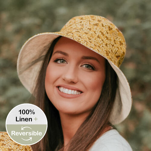  'Vacationer' Ladies Sun Hat - Farah / Flax