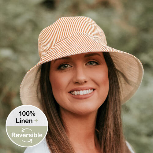  'Vacationer' Ladies Sun Hat - Frankie / Flax