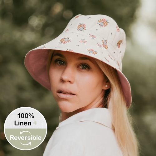  'Vacationer' Ladies Sun Hat - Primrose / Rosa
