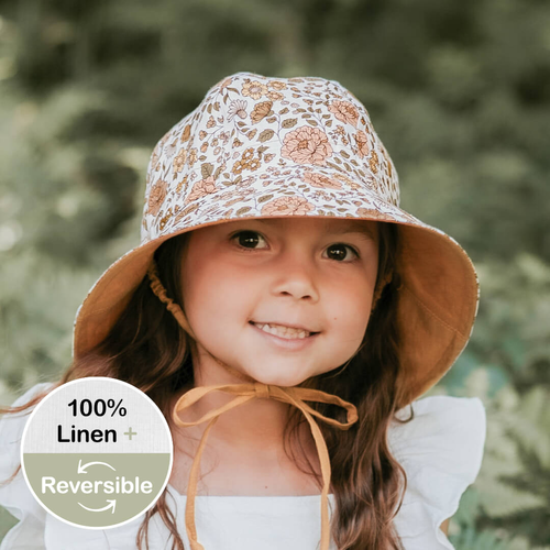  'Wanderer' Panelled Bucket Sun Hat - Marie / Maize