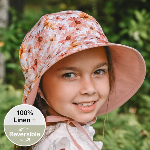 Wanderer' Panelled Bucket Sun Hat - Peggy / Rosa