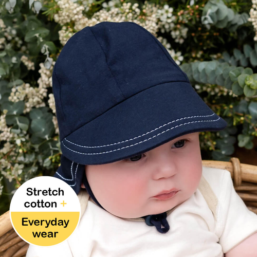 Legionnaire Hat with Strap - Navy