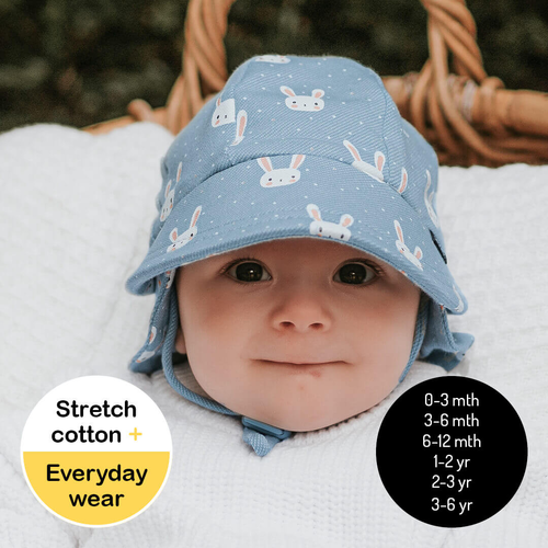 Legionnaire Flap Sun Hat - Bunny