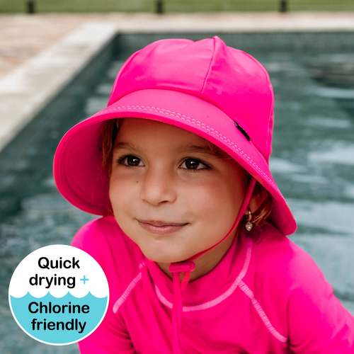 Ponytail Beach Bucket Hat - Candy