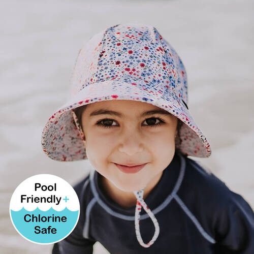 Girls Beach Hat Ponytail Bucket - Posie