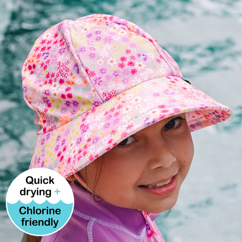 Ponytail Swim Bucket Beach Hat - Isla