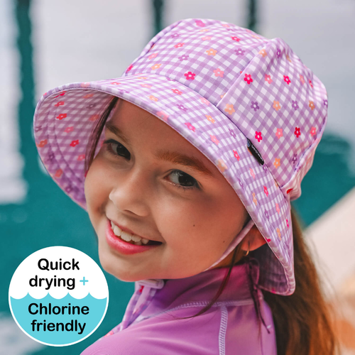 Ponytail Swim Bucket Beach Hat - Lola